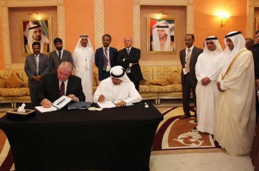 HH Sheikh Ahmed attends signing ceremony of CJ 54 Rig 1